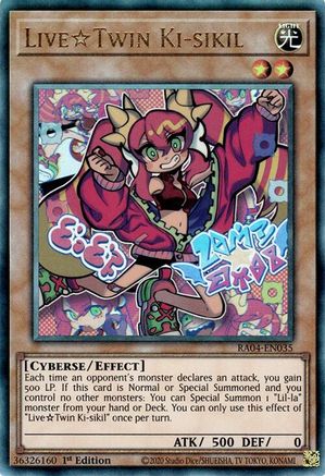 Live★Twin Ki-sikil [RA04-EN035] Prismatic Ultimate Rare