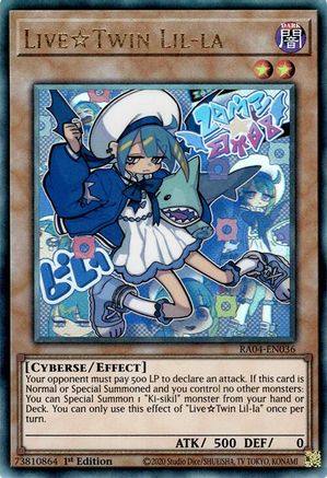 Live★Twin Lil-la [RA04-EN036] Prismatic Ultimate Rare