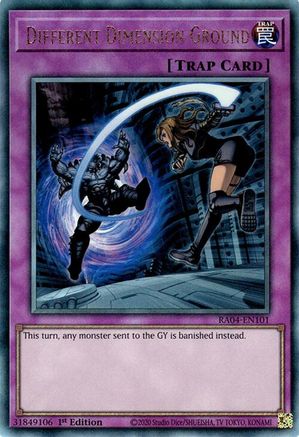Different Dimension Ground [RA04-EN101] Prismatic Ultimate Rare