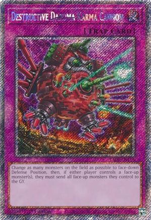 Destructive Daruma Karma Cannon [RA04-EN103] Platinum Secret Rare