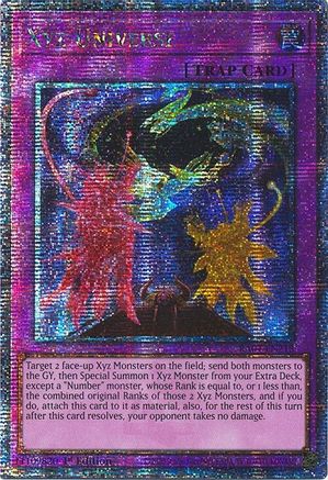 Xyz Universe [RA04-EN218] Quarter Century Secret Rare