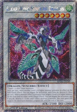 Clear Wing Synchro Dragon [RA04-EN249] Platinum Secret Rare