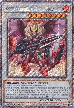 Ignister Prominence, the Blasting Dracoslayer [RA04-EN253] Platinum Secret Rare
