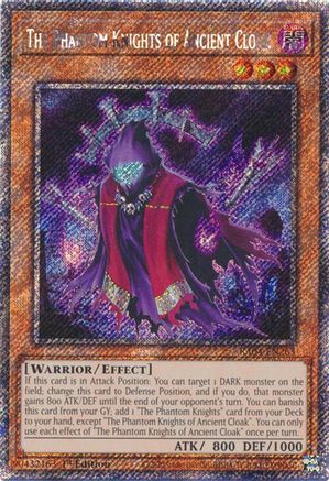 The Phantom Knights of Ancient Cloak [RA04-EN263] Platinum Secret Rare