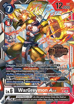 WarGreymon ACE [ST20-11] [Starter Deck: Protector of Light Promos]