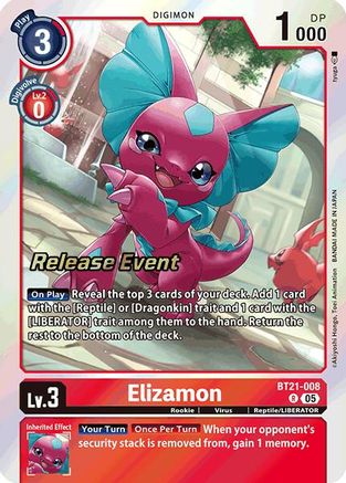 Elizamon [BT21-008] [World Convergence Release Event Cards]