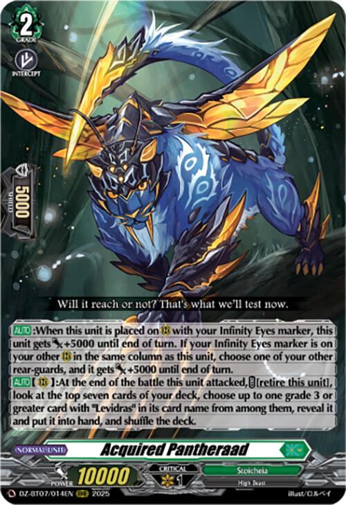 Acquired Pantheraad (DZ-BT07/014EN) [DZ-BT07: Moon Fangs & Cerulean Blaze]