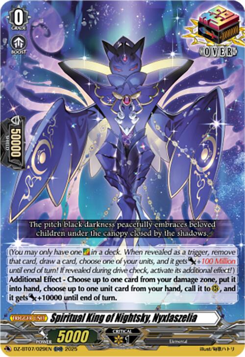 Spiritual King of Nightsky, Nyxlaszelia (DZ-BT07/029EN) [DZ-BT07: Moon Fangs & Cerulean Blaze]