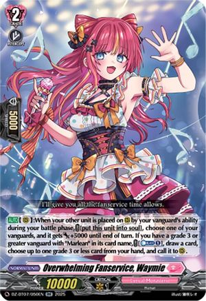 Overwhelming Fanservice, Waymie Double Rare  (DZ-BT07/050EN)