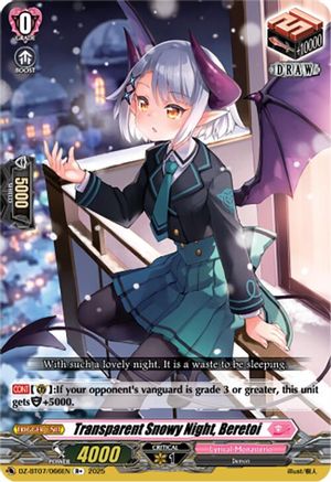 Transparent Snowy Night, Beretoi R+  (DZ-BT07/066EN)