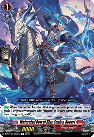 Waterclad Bow of Blue Scales, Bogart Rare  (DZ-BT07/068EN)