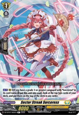 Sector Streak Sorceress Rare  (DZ-BT07/083EN)