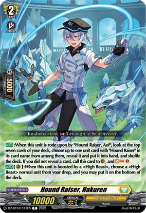 Hound Raiser, Hakuren Common  (DZ-BT07/127EN)