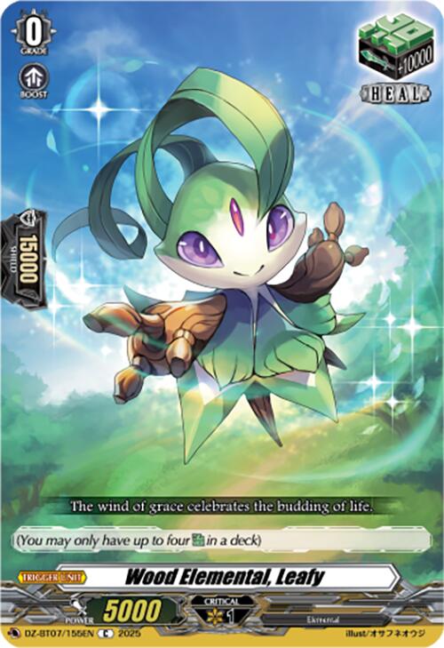 Wood Elemental, Leafy (DZ-BT07/155EN) [DZ-BT07: Moon Fangs & Cerulean Blaze]