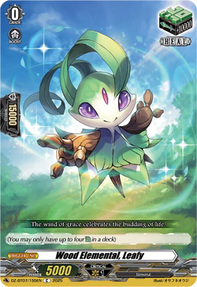 Wood Elemental, Leafy (DZ-BT07/155EN) [DZ-BT07: Moon Fangs & Cerulean Blaze]