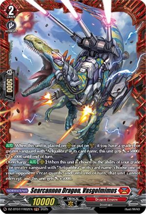 Searcannon Dragon, Vasgolmimus (FR) FR  (DZ-BT07/FR02EN)