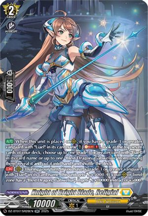 Knight of Bright Blade, Religial (DZ-BT07/SR28EN) [DZ-BT07: Moon Fangs & Cerulean Blaze]