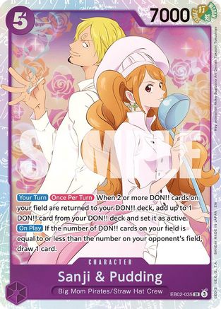 Sanji & Pudding [Extra Booster: Anime 25th Collection] Super Rare