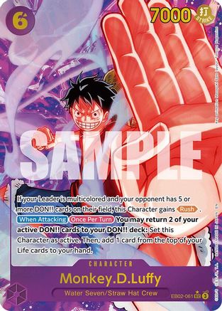 Monkey.D.Luffy (061) (Alternate Art) [Extra Booster: Anime 25th Collection] Secret Rare