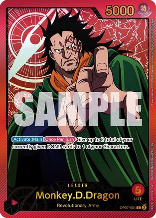 Monkey.D.Dragon (SPR) [Extra Booster: Anime 25th Collection] Leader
