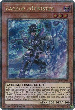 Backup @Ignister (Quarter Century Secret Rare) [ALIN-EN002] Quarter Century Secret Rare