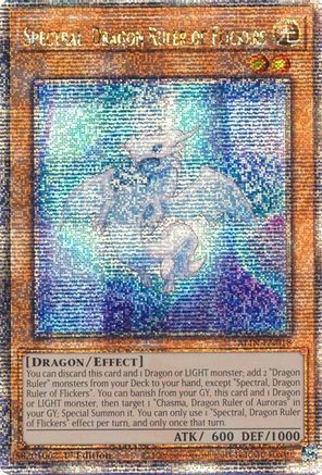Spectral, Dragon Ruler of Flickers (Quarter Century Secret Rare) [ALIN-EN018] Quarter Century Secret Rare