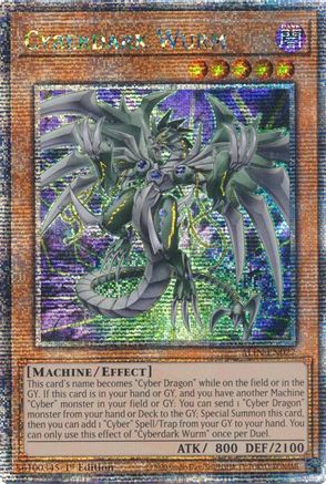 Cyberdark Wurm (Quarter Century Secret Rare) [ALIN-EN027] Quarter Century Secret Rare