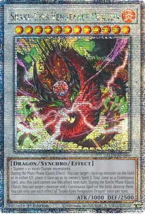Snake-Eyes Vengeance Dragon (Quarter Century Secret Rare) [ALIN-EN040] Quarter Century Secret Rare