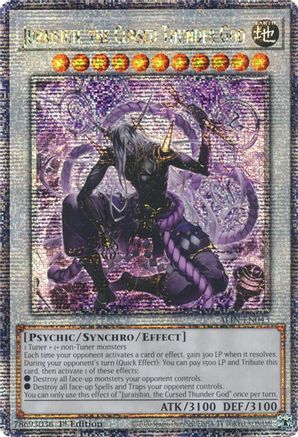 Juraishin, the Cursed Thunder God (Quarter Century Secret Rare) [ALIN-EN043] Quarter Century Secret Rare