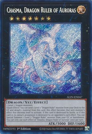 Chasma, Dragon Ruler of Auroras [ALIN-EN047] Secret Rare