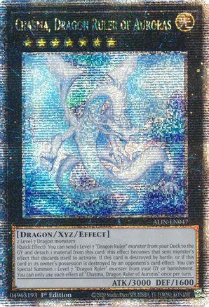 Chasma, Dragon Ruler of Auroras (Quarter Century Secret Rare) [ALIN-EN047] Quarter Century Secret Rare