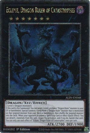Eclipse, Dragon Ruler of Catastrophes (Quarter Century Secret Rare) [ALIN-EN048] Quarter Century Secret Rare