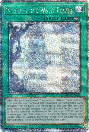 Witch of the White Forest (Quarter Century Secret Rare) [ALIN-EN058] Quarter Century Secret Rare
