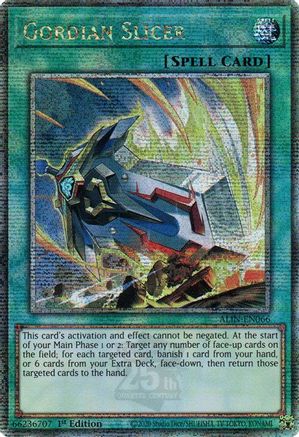 Gordian Slicer (Quarter Century Secret Rare) [ALIN-EN066] Quarter Century Secret Rare
