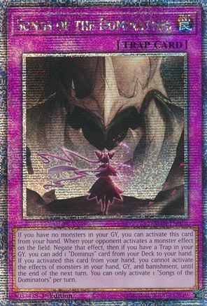 Songs of the Dominators (Quarter Century Secret Rare) [ALIN-EN078] Quarter Century Secret Rare