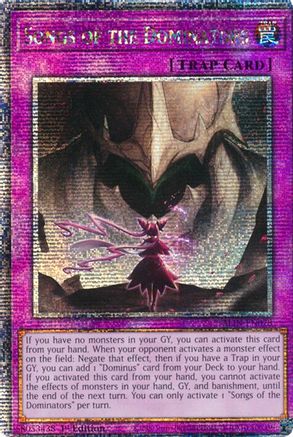 Songs of the Dominators (Quarter Century Secret Rare) [ALIN-EN078] Quarter Century Secret Rare
