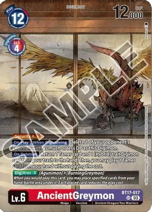 AncientGreymon [BT17-017] (Tamer's Selection Box Ver. Championship 2024) [Secret Crisis]