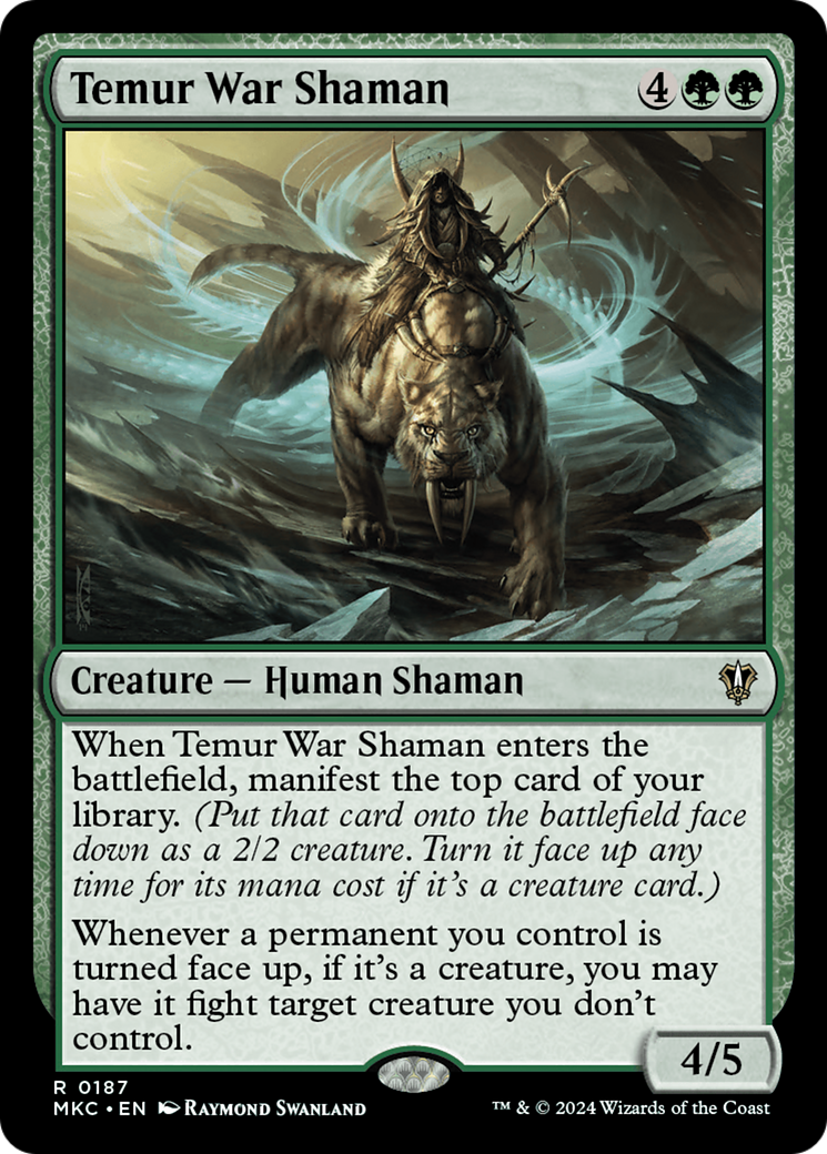 Temur War Shaman [Murders at Karlov Manor Commander]