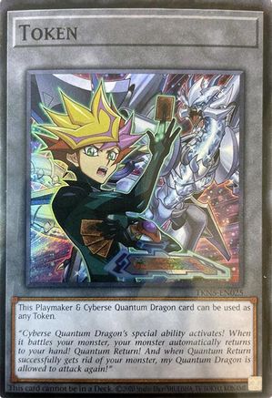 Token: Playmaker & Cyberse Quantum Dragon [TKN5-EN025] Super Rare
