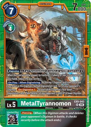 MetalTyrannomon  (EX9-043) [Versus Monsters] Foil