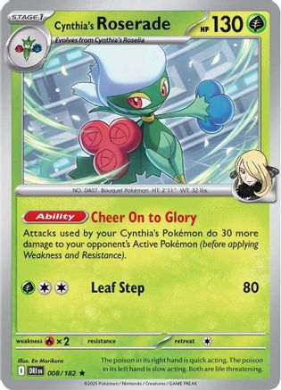 Cynthia's Roserade ( 008) [SV10 Destined Rivals] (Holofoil)