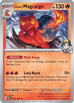 Ethan's Magcargo ( 036) [SV10 Destined Rivals] (Reverse Holofoil)
