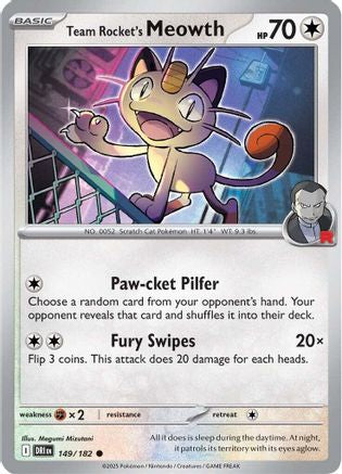 Team Rocket's Meowth ( 149) [SV10 Destined Rivals] (Non-Foil)