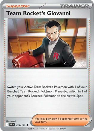 Team Rocket's Giovanni (174) [SV10 Destined Rivals] (Reverse Holofoil)