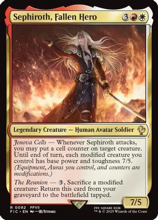 Sephiroth, Fallen Hero [Commander: FINAL FANTASY] Rare