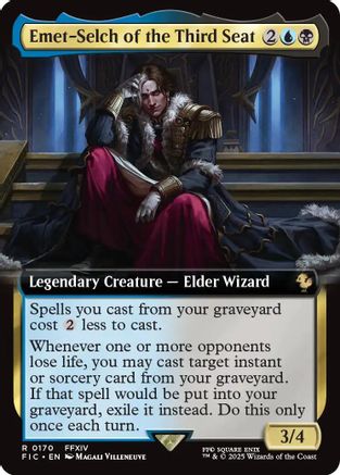 Emet-Selch of the Third Seat (Extended Art) [Commander: FINAL FANTASY] Rare
