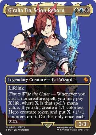 G'raha Tia, Scion Reborn (Borderless) [Commander: FINAL FANTASY] Foil Mythic