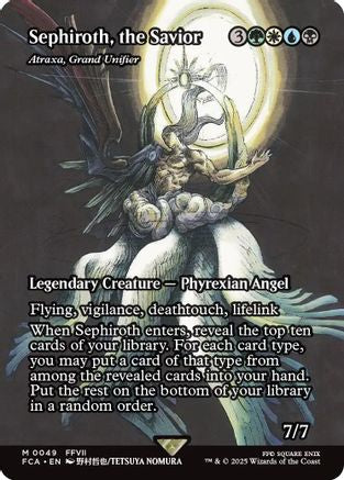 Sephiroth, the Savior - Atraxa, Grand Unifier (Showcase) [FINAL FANTASY: Through the Ages] Foil Mythic