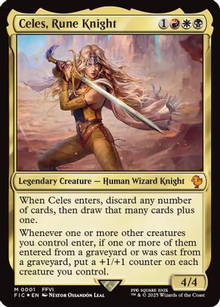 Celes, Rune Knight [Commander: FINAL FANTASY] Foil Mythic