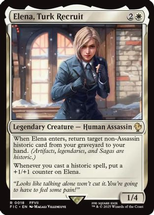 Elena, Turk Recruit [Commander: FINAL FANTASY] Rare